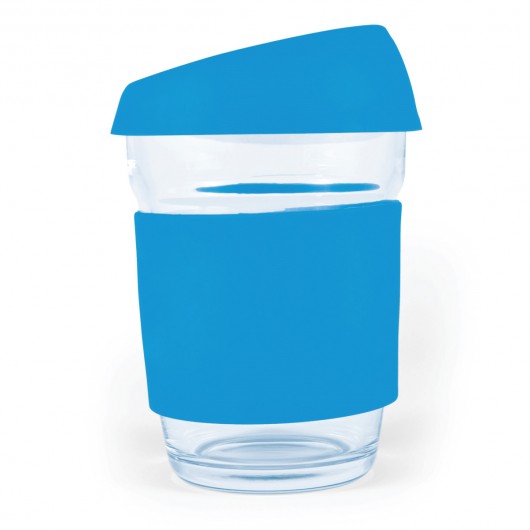 Glass Coffee Cups light blue